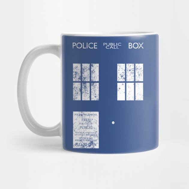 Dr Who TARDIS (distressed) by Function9